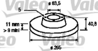 FREN DİSKİ ARKA TAKIM FORD FOCUS II 04- 1.4 İ, 1.6 resmi