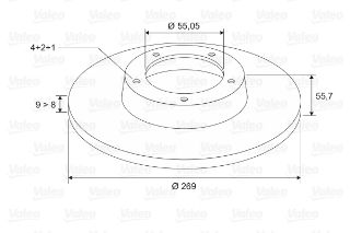 FREN DİSKİ ARKA X2 TOYOTA COROLLA 120 01- 1.4 İ. 1.6 VVT-İ. 2.0 D4-D ; COROLLA VERSO CDE1/ resmi