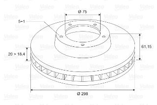 FREN DİSKİ ARKA X2 BMW S RİE 5 E39 95-04 2.0 D. 2.0 İ. 2.2 İ. 2.5 TD. 2.5 D. 2.5 İ. 2.5 TDS. resmi