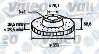 ON FREN DISKI-333×32,5 5×120 (VW TRANSPORTER 03-10) resmi