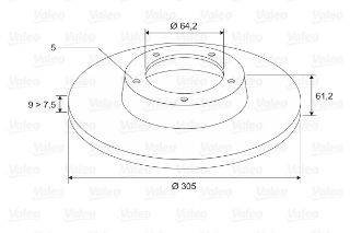 FREN DİSKİ ARKA X2 HONDA CR-V 01/05 - 12/06 2.0İ VTEC. 2.2İCTDİ resmi