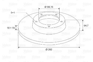 ON FREN DISKI-15 JANT-282×18 5×112 (VW TRANSPORTER 91-96) resmi