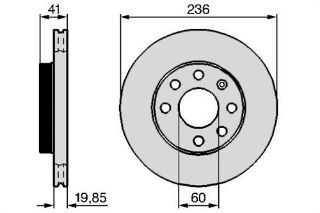 ÖN FREN AYNASI CORSA B-ASTRA F-VECTRA A-ASCONA C-COMBO 94-01 AVEO 06 KALOS 05 236X20X6DLXHAVALI resmi