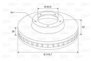 ÖN FREN AYNASI ADET S-MAX 10 VOLVO S60 10 S80 07 V60 V70 II XC70 316 MM resmi