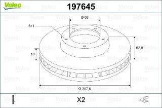 FREN DİSKİ ARKA X2 NİSSAN PATHFİNDER 09.05 FREN DİSKİ BİNEK resmi