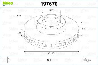 FREN DİSKİ ÖN X1 MERCEDES A-SERİSİ W176-W246-W242-C117-X117-X156 07.15 resmi