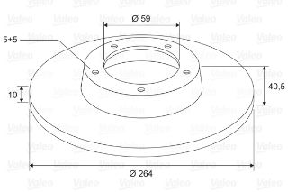 FREN DİSKİ ARKA X2 500L 09/12 resmi