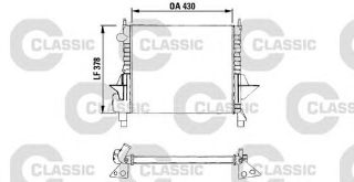 RADYATOR SU CLASSIC ( RENAULT :  TWINGO 1.2I 93 ) resmi