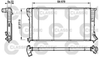 SU RADYATÖRÜ CLASSIC KLIMASIZ MEKANIK PEUGEOT PARTNER 99-02 1.9D CITROEN BERLİNGO 99-02 1.9D resmi
