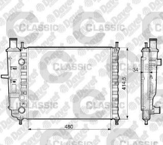 SU RADYATÖRÜ MAREA / BRAVO / BRAVA CLASSIC 732788 480X414,5X34 resmi
