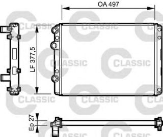 SU RADYATORU CLASSIC (VW: LUPO 1.4 16V 1.4TDI AMF) resmi