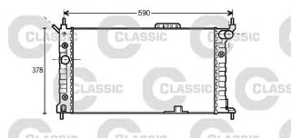 RADYATOR CLASSIC ( OPEL: ASTRA F 1.4-1.6-1.8-2.0 91-95 ) resmi