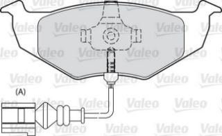 URETIM YOK-ON FREN BALATASI-KABLOSUZ-  (VW POLO 95-10  FABIA 00-10) resmi