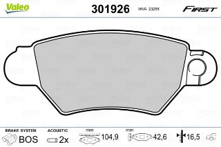 FREN BALATASI ARKA OPEL ASTRA G 2/1998>12/2005 / O resmi