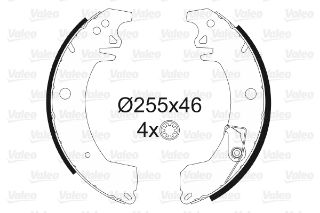 PABUÇLU FREN BALATASI RENAULT TRAFİC 95-97 2.1 D ; TRAFİC 89-94 1.4. 1.7. 2.1 D ; TRAFİC 80-89 resmi