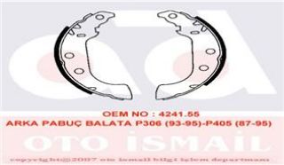 PABUÇLU FREN BALATASI CITROEN ZX BREAK, XSARA BREA resmi