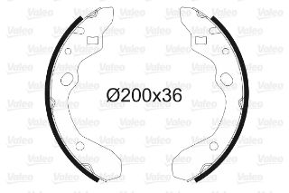 PABUÇLU FREN BALATASI MAZDA 323 FAMİLİA 1.3. 1.5 94 - . 323 SPORTİVA 94 - . MX3 1.6 94 - resmi