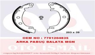 PABUÇLU BALATA 562629 MEGANE resmi