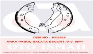 PABUÇLU FREN BALATASI FORD ESCORT V/VI -ABS 95- resmi