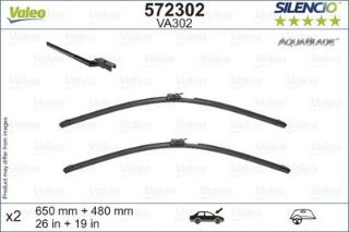VALEO SİLENCİO AQUABLADE FLAT BLADE VA302 X2 650 480 MM VOLVO XC60 II 09/17 resmi