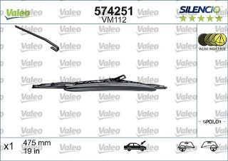 VALEO SİLENCİO VM112 X1 475 MM VW POLO III ST resmi