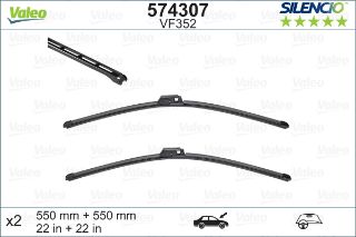 VALEO SİLENCİO X-TRM FLAT BLADE VM352 X2 560 560 MM MER C W203 CLK C209 resmi