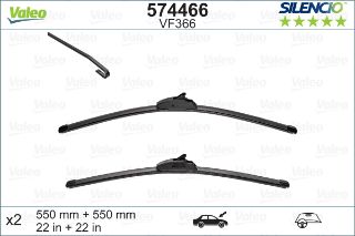 VALEO SİLENCİO X-TRM FLAT BLADE VM366 X2 550 550 MM LAND ROVER DISCOVERY 3 10/04 . RANGE ROVE resmi