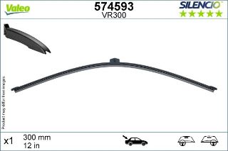 VALEO SİLENCİO X-TRM FLAT BLADE VR52×1 300 MM ARK A AUDI A1 SPORTBACK 12.2018 > resmi