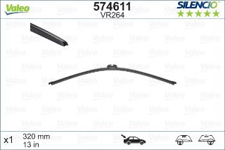 VALEO SİLENCİO X-TRM FLAT BLADE VM264 X1 330 MM ARKA AUDI Q5 resmi