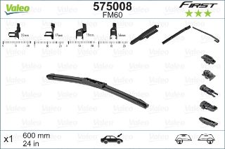 VALEO FİRST MULTICONNECTİON FLAT BLADE FM60 X1 600 MM resmi