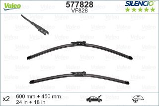 Valeo Silencio VF828 (X2) (600+450mm) (ÖN) BMW 4 Coupe (F32  F82)   BMW 4 Convertible (F33  F83)   B resmi