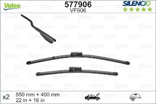 VALEO SİLENCİO X-TRM FLAT BLADE VM906 X2 550 400 MM FORD ECOSPORT resmi