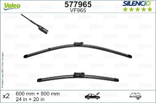 Valeo Silencio VF965 (X2) (600+500mm) (ÖN) VOLVO XC40 (536) resmi