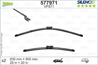 Valeo Silencio VF971 (X2) (630+500mm) (ÖN) FORD FOCUS IV (HN)   FORD FOCUS IV Turnier (HP)   FORD FO resmi