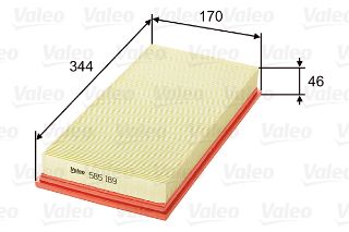HAVA FİLTRESİ VOLVO (S40-V40) (T.SUZ) (96-04) / (MITSUBISHI: CARISMA 96>06 "1.6-1.8 BENZINLI resmi