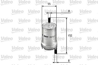 YAKIT FİLTRESİ BENZİN VOLKSWAGEN POLO IV 1.2 12V-1.4 16V resmi