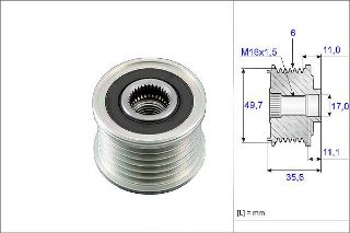 RULMANLI KASNAK MERCEDES CLASSE C (W203) resmi