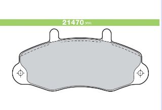 ÖN FREN DİSK BALATA ( FORD : TRANSIT T.12 93-99 ) resmi
