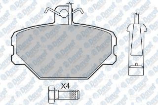 FREN BALATASI ÖN 597088 WVA 21105 FIAT TEMPRA TİPO 1.6 EM resmi