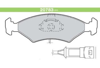 FREN BALATASI ON 597224 WVA 20783 ( FORD : FIESTA IV 1.3 1.4 96-01 ) resmi