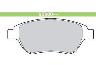 FREN BALATASI ÖN WVA 23600 PEUGEOT P307 1.6I 16V 2.0 HDI 2.0I 16V 00 - resmi