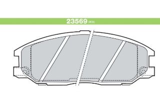 DİSK FREN BALATASI (ON) HİUNDAI SANTA FE 2.4I 16V, 2.7I V6, resmi