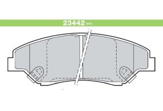 DİSK FREN BALATASI (ON) KİA SPORTAGE 2.016V, 2.0TD (97-) resmi
