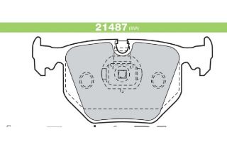 FREN BALATASI ARKA WVA 21487 BMW E38-E46 3.30 E-53×5 / LANDROVER RANGE ROVER III resmi