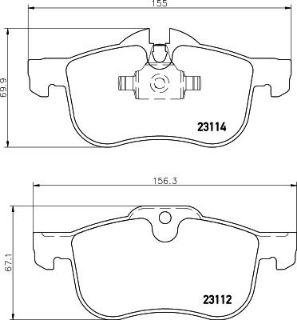 X ÖN BALATA ROVER 75 1.8-2.0 GDT-V6-2.5 V6 99-05 MG ZT 160-190 02-05 resmi