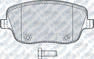 URETIM YOK-ON FREN BALATASI-KABLOLU  (VW POLO 02-10  SEAT IBIZA 02-10  SKODA FABIA 00-10) resmi