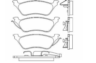 FREN BALATASI ARKA CHRYSLER VOYAGER/GRAND VOYAGER resmi