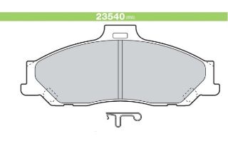 ÖN FREN DİSK BALATA ( FORD : RANGER 4×2 98- )(MAZDA: B2500 01>03/B2500 BT50 06>11 "4WD ) resmi
