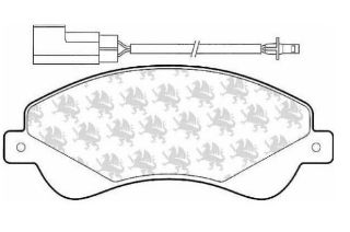 ÖN FREN DİSK BALATA ( FORD : TRANSİT V347 06- Ö.ÇEKER ) resmi