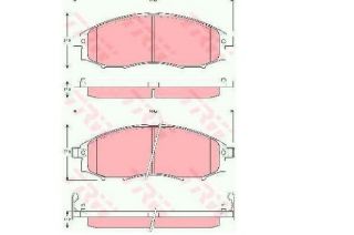 DİSK FREN BALATASI (ON) NİSSAN PİCK-UP 2.4I 4WD, 2.5 DI 4WD resmi